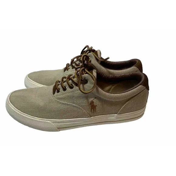 Polo Ralph Lauren Men’s Size 11 D Brown Vaughn Shoes Leather W/Stretchers Polo Ralph Lauren VAUGHN Brown Leather Lace Casual Boat  main image 4
